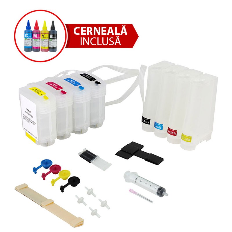 CISS HP 82 Sistem de alimentare continua cu cerneala Dye - imagine 3